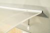 LanitPlast LARUS, ALU bejárati tető fehér, szélesség 1600 x mélység 870 mm, átlátszó polikarbonát kamra 4,5 mm