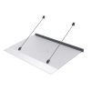 LanitPlast LAZUR, ALU bejárati tető, fekete szín, szélesség 1500 x mélység 970 mm, átlátszó plexiüveg 10 mm