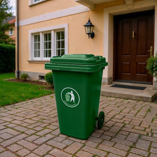 Hulladéktároló 120L zöld