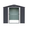 Riwall RMSA 6x8 antracit fém kerti tároló 2,4 x 1,7 m nyeregtetővel (antracit) Alapterület: 162 x 226 cm