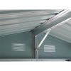 Riwall RMSA 6x8 Brown fém kerti tároló 2,4 x 1,7 m nyeregtetővel (barna) Alapterület: 162 x 226 cm
