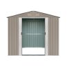 Riwall RMSA 6x8 Brown fém kerti tároló 2,4 x 1,7 m nyeregtetővel (barna) Alapterület: 162 x 226 cm